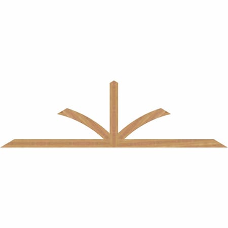 Ekena Millwork Richland Smooth Timber Gable Bracket, Western Red Cedar, 96"W x 28"H x 1 1/2"D x 3 1/2"F, 7/12 Pitch GBW096X28X0204RIC00SWR